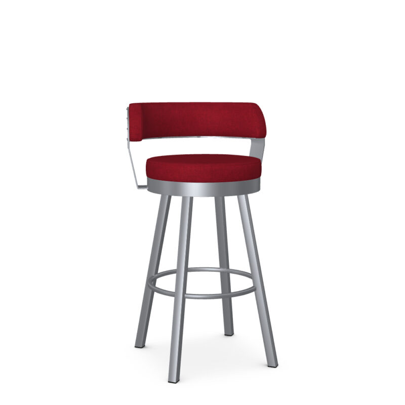 Wide Seat Swivel Bar Stool For Restaurants in Many Colors