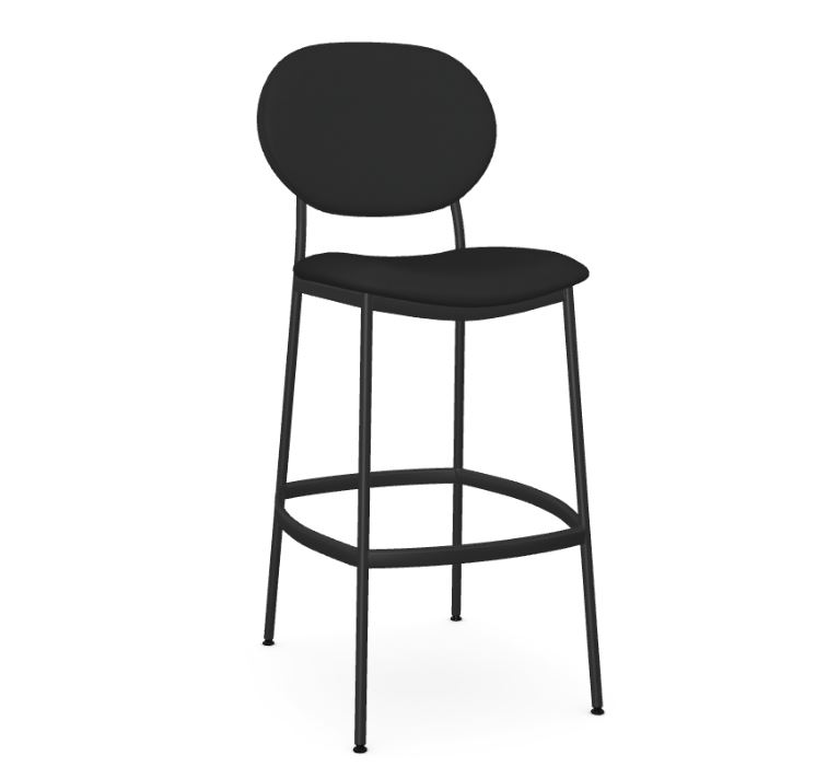 Bar Stool for Restaurants in Black with Black