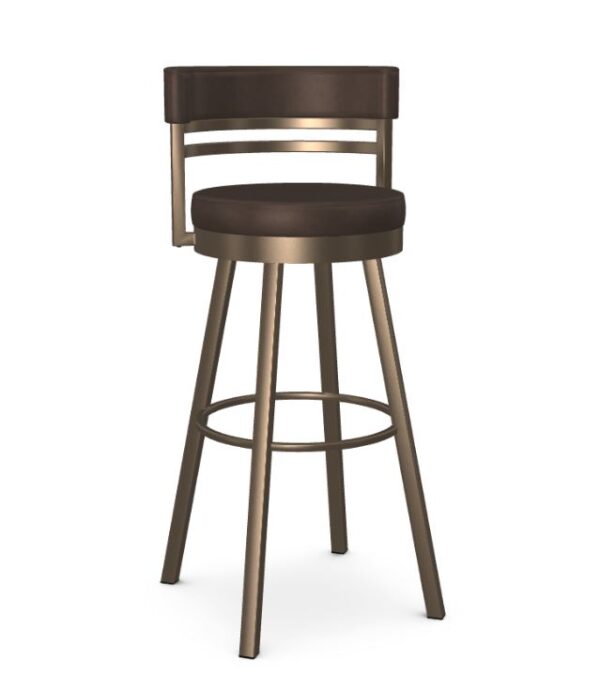 Spectator Height Bar Stool in Gold and Black