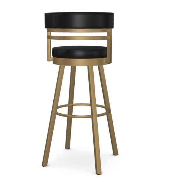 Spectator Height Bar Stool in Gold and Black