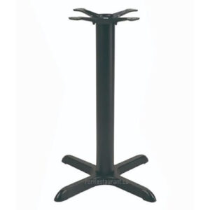 Black X Base Column For Restaurant Dining Height Tables