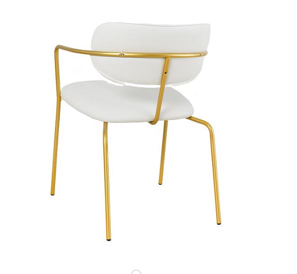 gold and white chair for restaurant