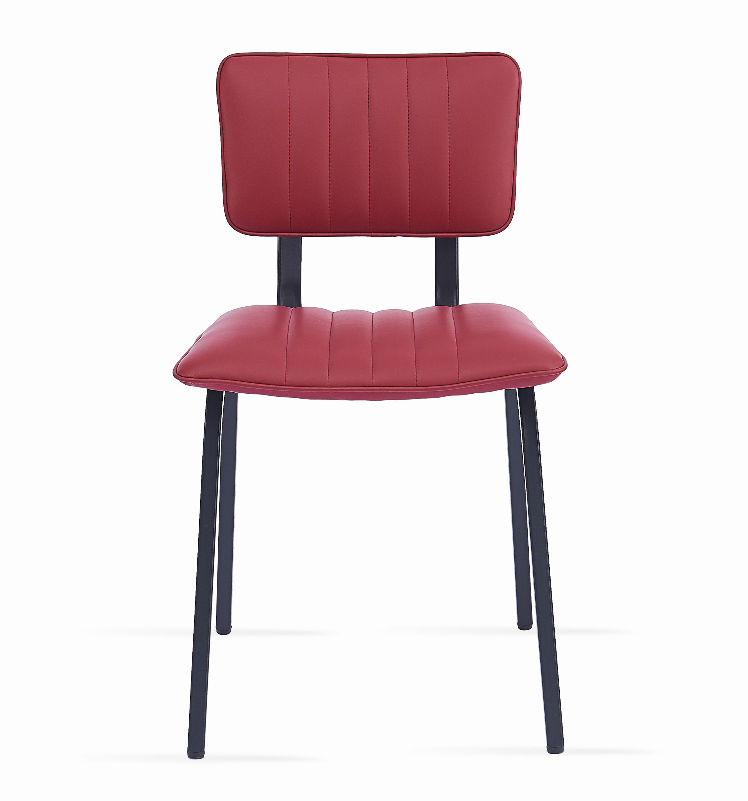 1st Choice Restaurant Chair in Red w/Black Legs