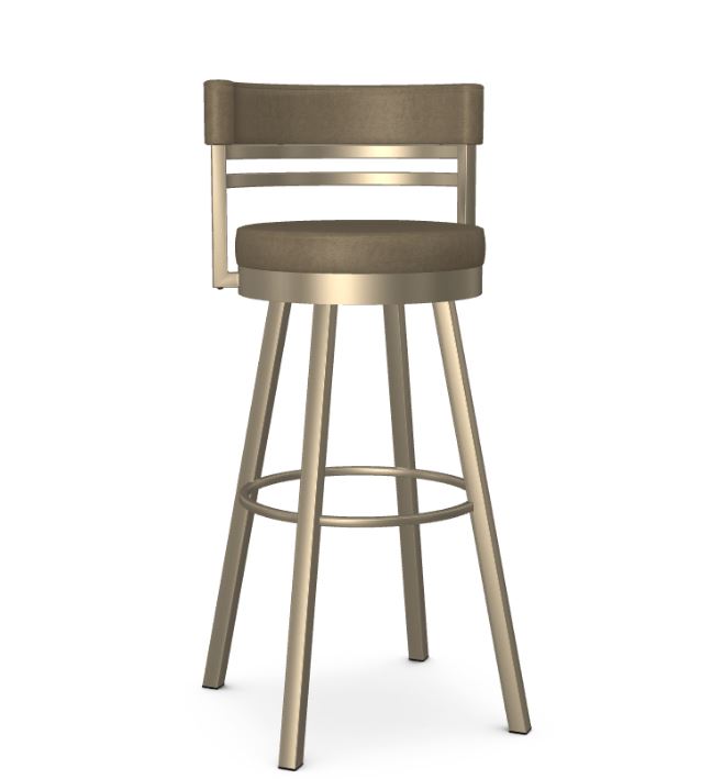 Spectator Height Bar Stool in Gold and Black