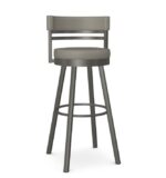 Spectator Height Bar Stool in Metallo with Dolphin