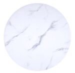 Round Faux Marble Dining Table