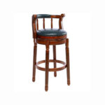 Wooden Swivel Barstool 360 Degrees 29.5" Seat Height