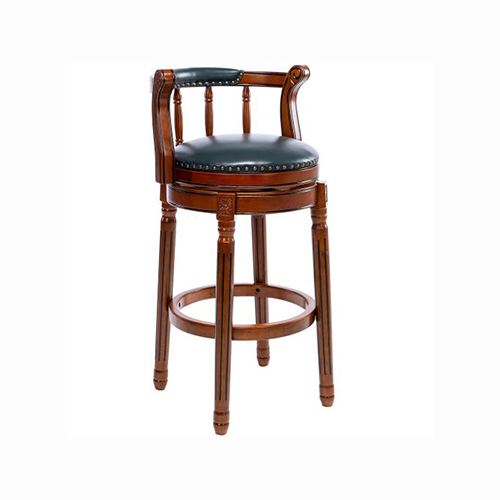 Wooden Swivel Barstool 360 Degrees 29.5" Seat Height