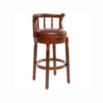 Wooden Swivel Barstool 360 Degrees 29.5" Seat Height