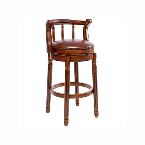 Wooden Swivel Barstool 360 Degrees 29.5" Seat Height