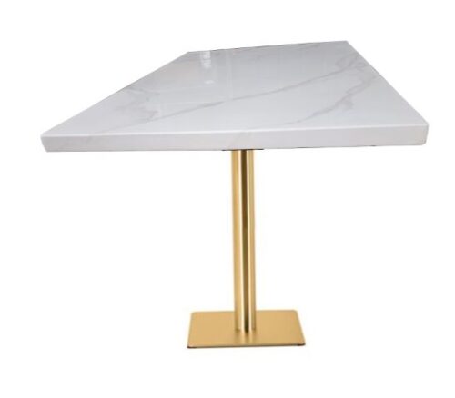 White Real Marble Restaurant Table for 4 and 2 PPL