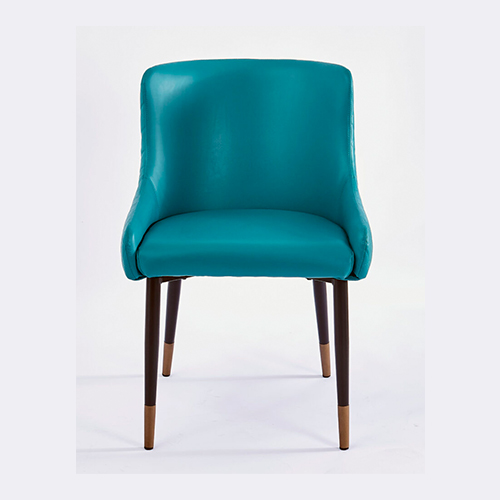 Teal Restaurants Chair wBlack Legs n Antique Gold Caps
