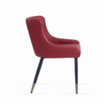 Teal Restaurants Chair wBlack Legs n Antique Gold Caps