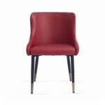 Teal Restaurants Chair wBlack Legs n Antique Gold Caps