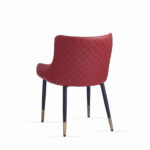 Teal Restaurants Chair wBlack Legs n Antique Gold Caps
