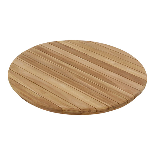 Indoor/Outdoor Teak Wood Table Top in Planks Design with Natural Finish