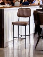 Restaurant bar stool in Brown
