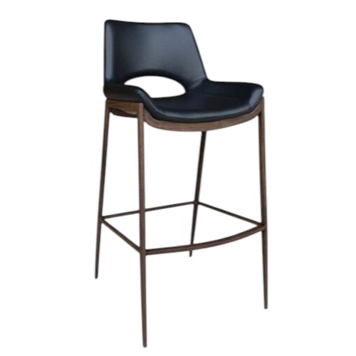 Restaurant Bar Stool in Brown or Black Seat with Brown or Black Legs
