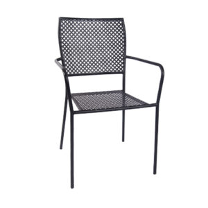 Black Metal Patio Chairnull