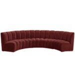 Restaurant Seating in C Shaped with Wide Channel Back