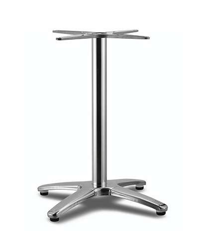Aluminum Table Base For Restaurants in Chrome
