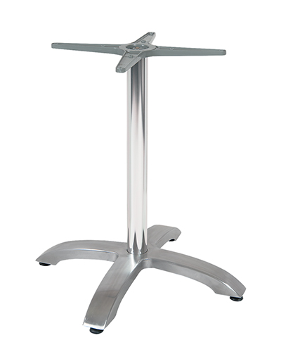 Heavy-Duty Aluminum Table Base For Restaurants in Chrome