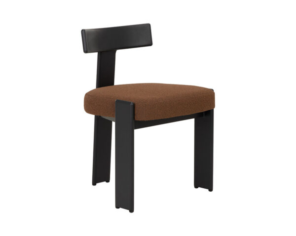 Modern Outdoor Dining Armchair with Powder-Coated Aluminum Frame
