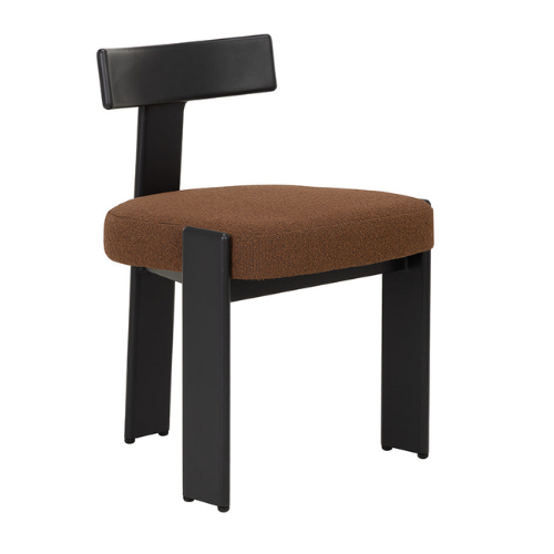 Modern Outdoor Dining Armchair with Powder-Coated Aluminum Frame